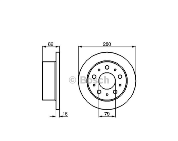 Peugeot Boxer Citroen Jumper Fiat Ducato 2006-2021 Arka Fren Diski Aynası - Image 1