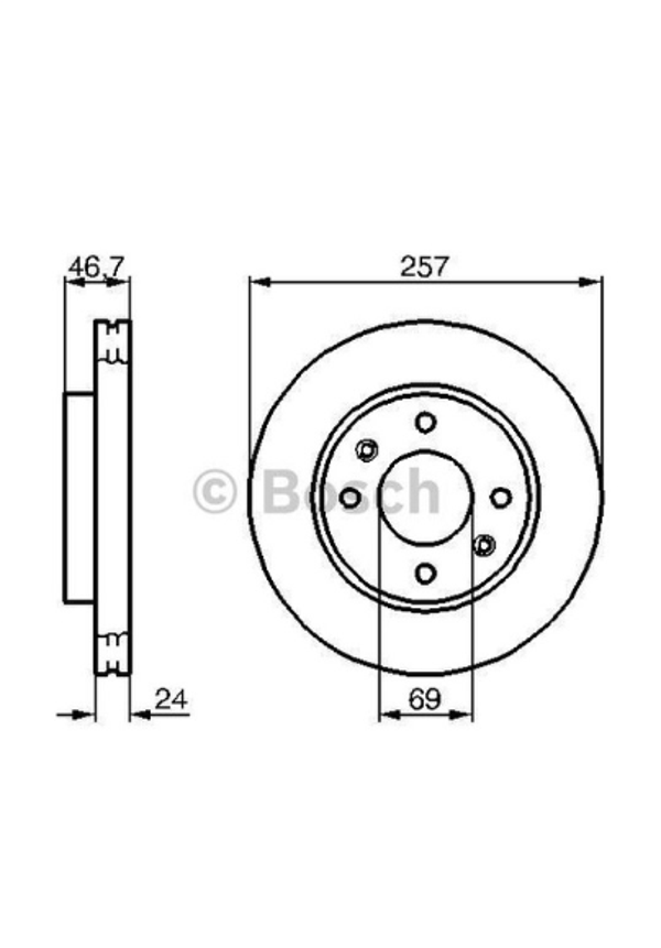 Hyundai Elantra 2000-2006 Ön Fren Diski - Image 1
