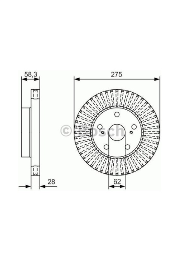 Toyota Hilux 2005-2014 Ön Fren Diski Havalı - Image 1