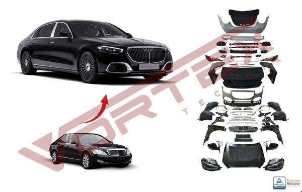 Mercedes W221 İçIn W223 Maybach DÖnüşüm Seti 2006 Sonrası Uyumlu - Image 1