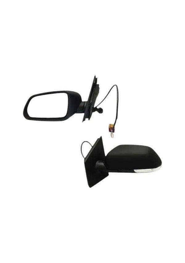 Volkswagen Polo 9N 9A 2005-2009 Mekanik Sinyalli Astarlı Sol Ayna - Image 1