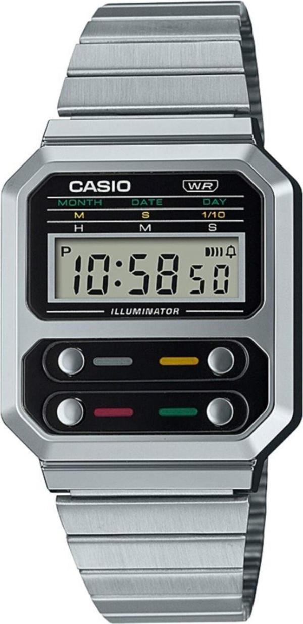 Casio Unisex Retro Kol Saati A100WE-1ADF - Image 1