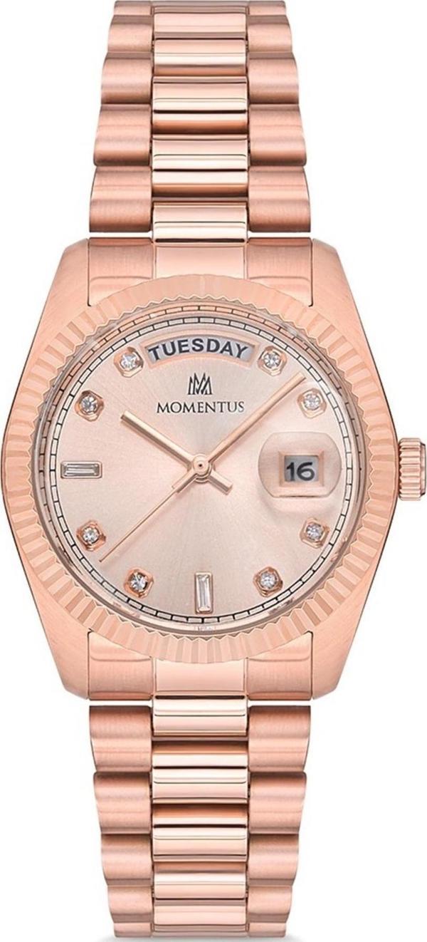 Momentus Kadın Pembe Altın Kol Saati Cw134r-12sr - Image 1