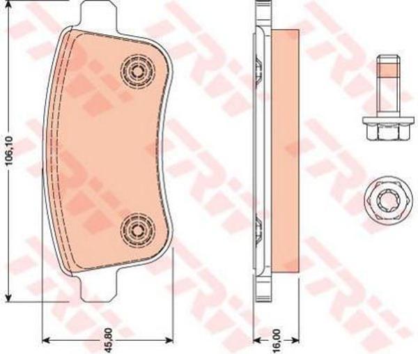 Renault Megane IV 2015 ve Sonrası Arka Fren Balatası - Image 1