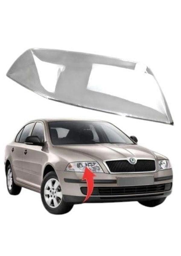 Skoda Octavia 2 2004 2008 Sağ Far Camı - Image 1