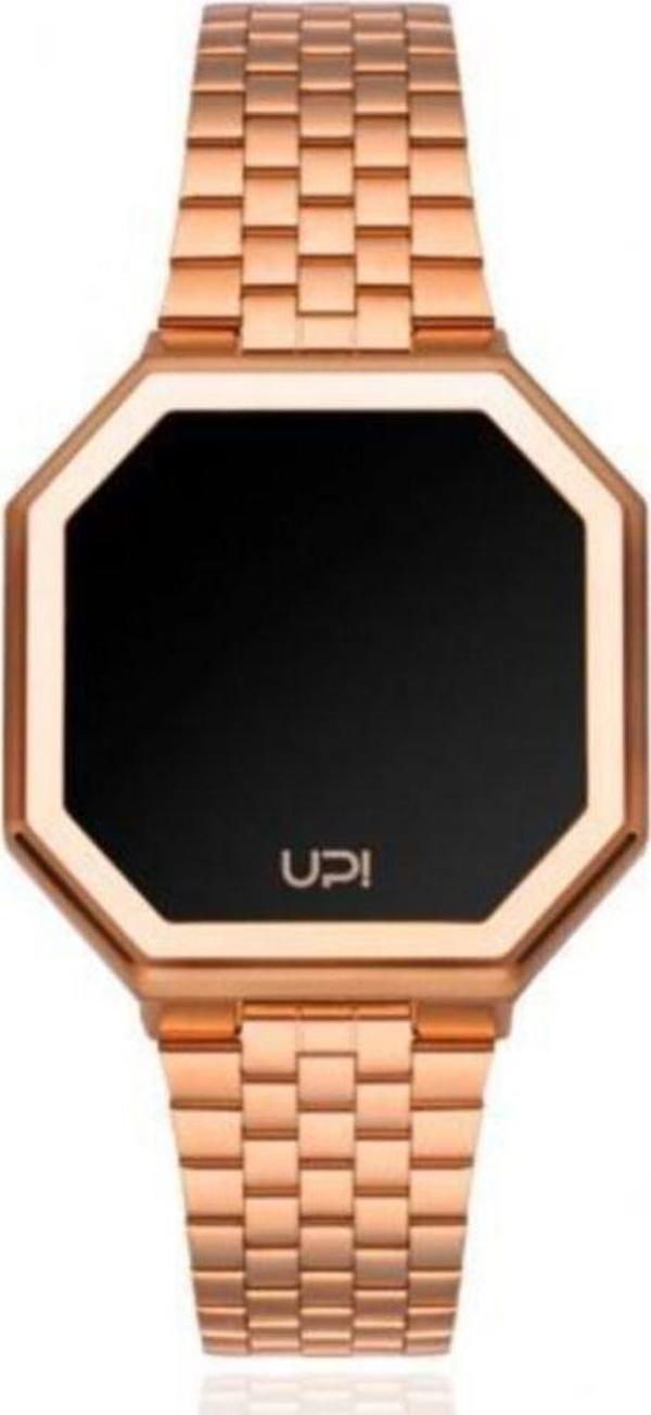 Up! Watch Unisex Pembe Altın Edge Mini Shiny Saat 1452 - Image 1