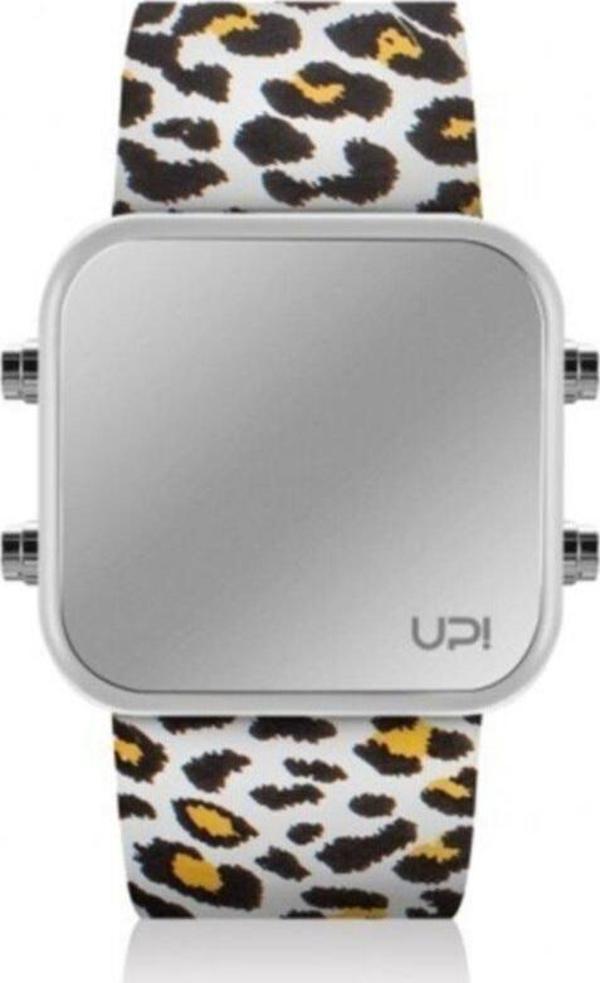 Up! Watch Unisex Upwatch Led Mını Whıte Leopard Unisex Kol Saati - Image 1