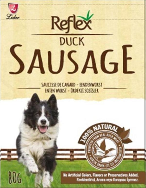 Refleks Reflex Sausage Ördekli Sosis Köpek Ödül Maması 80 Gr - Image 1