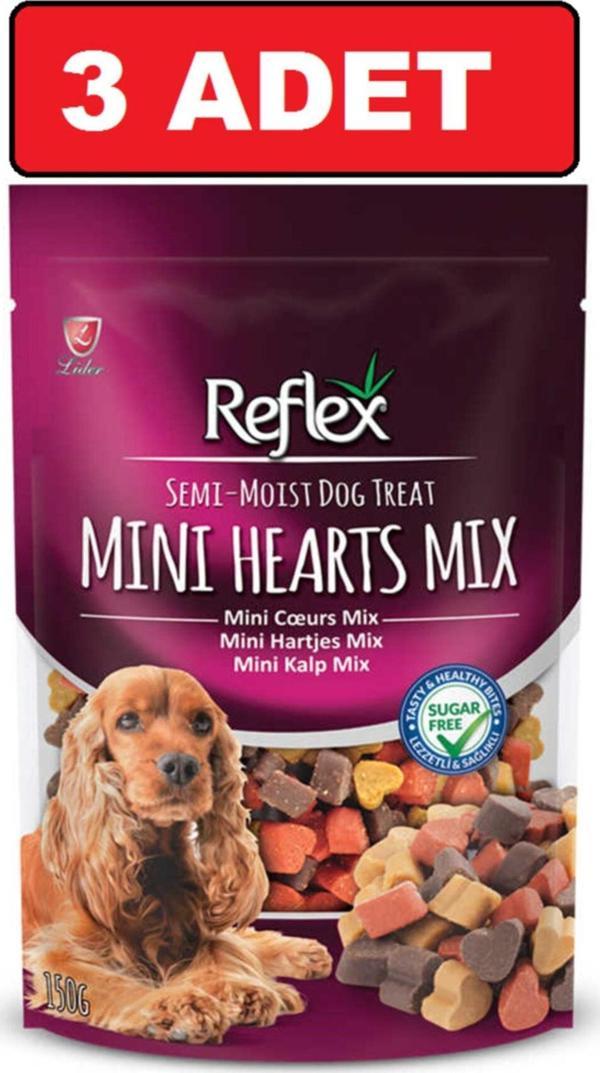 Köpek Ödül Maması Mini Kalp Mix 3 Adet 150 Gr Semi - Image 1