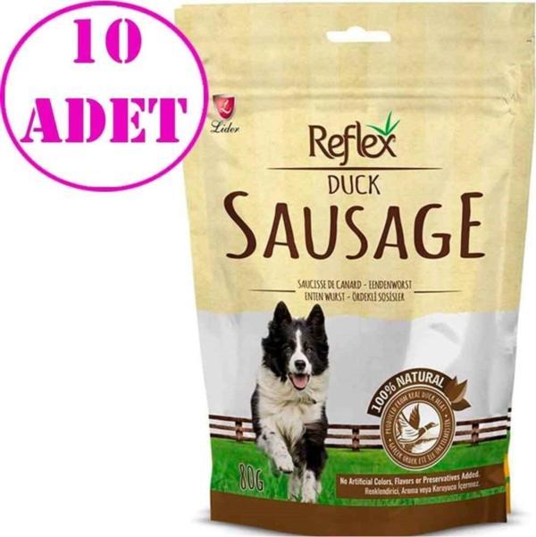 Reflex Dog Ördekli Sosisler Köpek Ödülü 80 Gr 10 Ad - Image 1