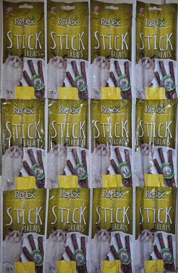 Reflex Kedi Ödül Sticks Hindi & Kuzu 3*5 Gr 12 Adet - Image 1
