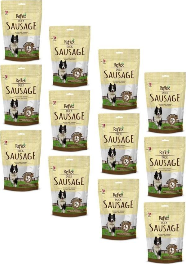 Reflex Kurutulmuş Duck Sausage Ördekli Sosis Köpek Ödülü 80 Gr 12 Adet - Image 1