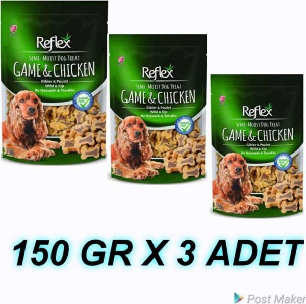 Reflex Semı-moıst Av Hayvanlı & Tavuklu 150 Gr 3 Adet - Image 1
