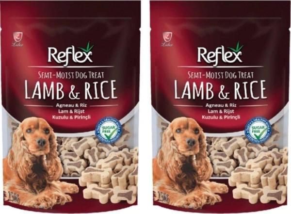 Semı-moıst Kuzulu & Pirinçli Mini Kemik Köpek Ödül 150grx2 - Image 1