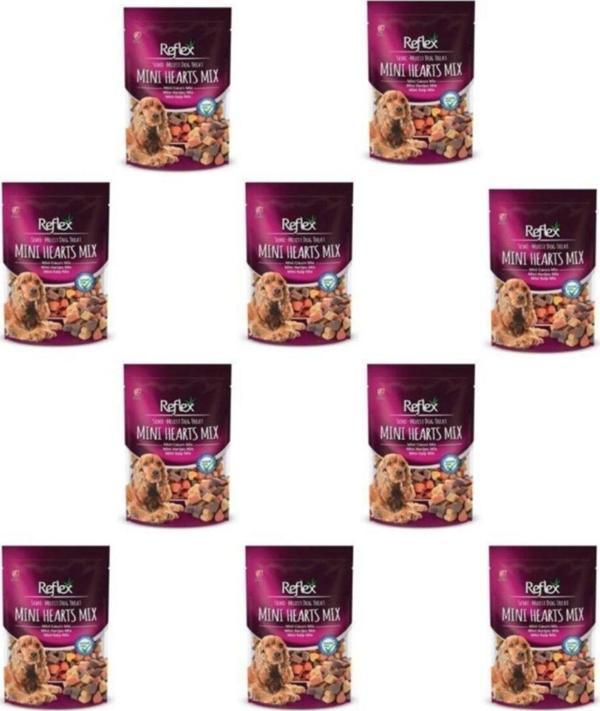 Semi-moist Mini Kalp Mix Köpek Ödül Maması 10 X 150 Gr - Image 1