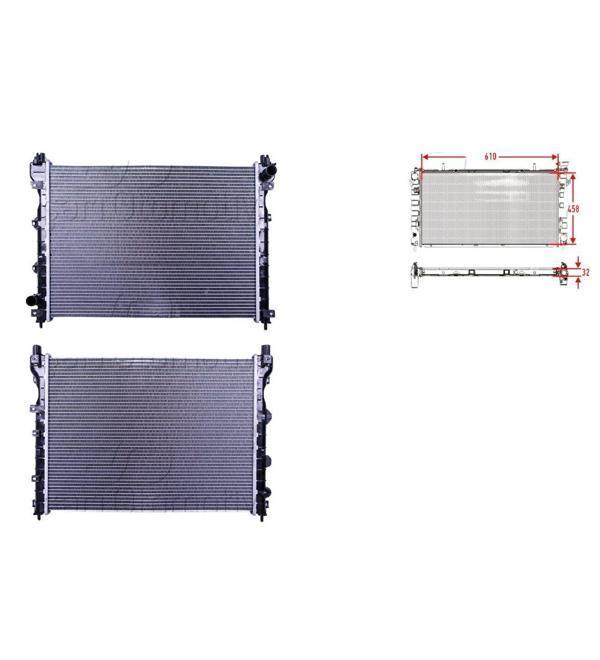 Land Rover Freelander 1 (L314) 1.8 2.5 V6 2.0 TD4 4X4 1998-2006 Su Radyatörü Brazing MT 610X458X32 - Image 1