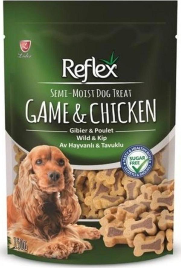 Reflex Yumuşak Av Hayvanlı Tavuklu Köpek Ödülü 150 Gr - Image 1