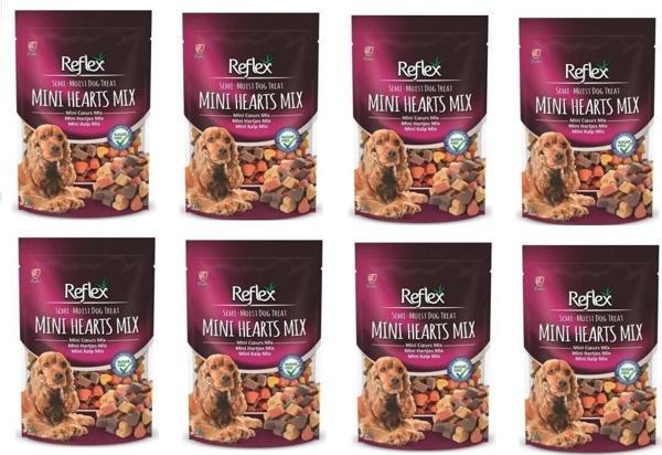 Yarı Yumuşak Kalp Mix Köpek Ödül 150 Gr. X 8 Adet - Image 1