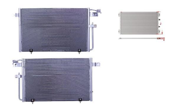 Audi 100 C4 2.4 1991-1994 / A6 1.8 2.5 TDI 1994-1997 Klima Radyatörü (600x370x16 mm) - Image 1