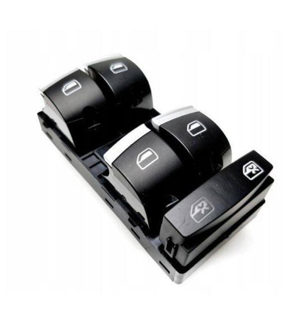 Audi A3 A4 A6 Q7 2004 Sonrası Dörtlü Kromlu Cam Açma Düğmesi - Image 1