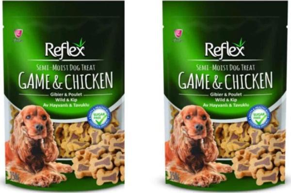 Yarı Yumuşak Köpek Ödül Maması Av Hayvanlı & Tavuklu 150 gr X 2 Li - Image 1