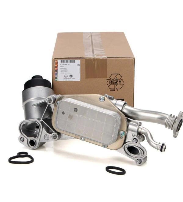 Opel Astra H / Astra J / Insignia / Cruze / Mokka / Vectra C / Aveo T250-T300 / Zafira Z16XER A16XER B16XER F16D4 Z18XER 2007 Sonrası Yağ Filtre Kutusu (Soğutuculu) - Image 1