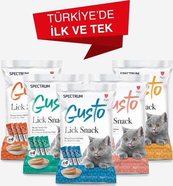Spectrum Turkiye'Nin 1 Numaralı Gurme Kedi Vitamin Deposu Gusto Snack 5 Adet - Image 1