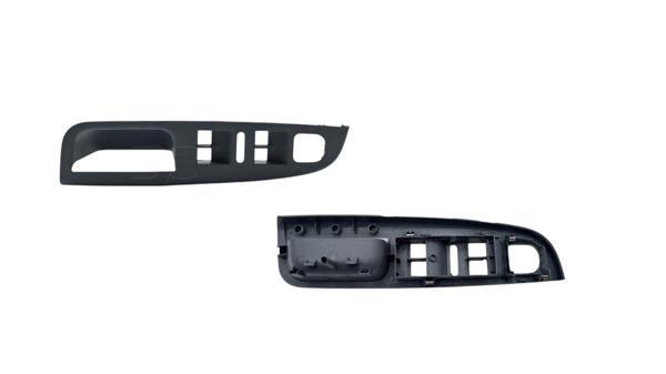 Volkswagen Golf 5 Jetta 2004 Sonrası 4’lü Cam Düğmesi Kapağı (Gri) - Image 1