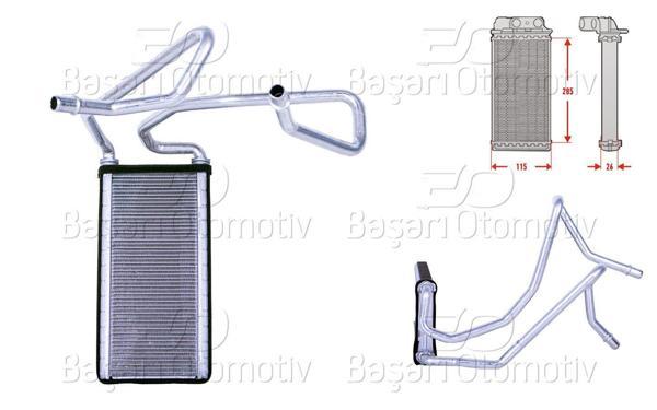 Land Rover Range Rover Sport L320 3.6 D 4X4 2006 2013 Discovery III L319 LR3 2.7 TD 4X4 2004 2009 Kalorifer Radyatörü Brazing 113X279 Mm - Image 1
