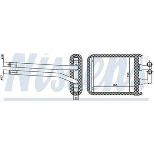 Kia Picanto 1.0 1.1 CRDI 2004 Sonrası Kalorifer Radyatörü Brazing MT AT 183X150 Mm - Image 1