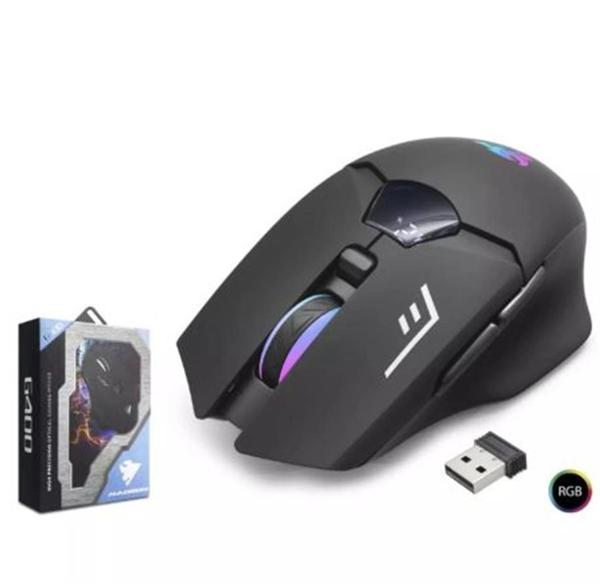 Hadron G400 Bluetooth Oyuncu Mouse Type-C Port Şarjlı + Led Ekran Rgb 1600Dpi Sessiz Siyah - Image 1