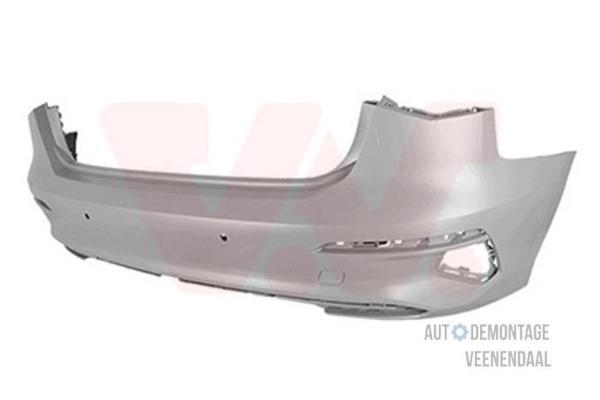 Audi  A3  Sb- 2021-2024  Arka Tampon Astarlı Siyah Sensör Delikli (Tyg) (Oem No:8Y4807067Agru) - Image 1