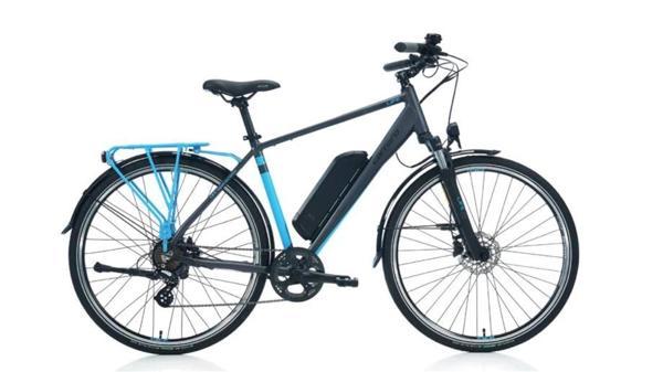 CARRARO E-LINE eLIFE 2.1 ERKEK ŞEHİR BİSİKLETİ 470H HD 28 JANT 7 VİTES MAT ANTRASİT-MAVİ-SİYAH - Image 1