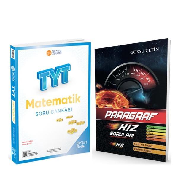 Üç Dört Beş TYT Matematik ile Hız ve Renk Paragraf Hız Soruları 2 Kitap Set - Akm Kitap - Image 1