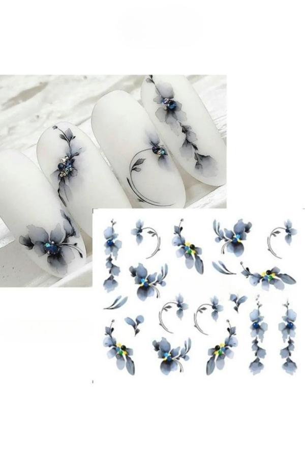 Fontenay Tırnak Sticker Protez Tırnak Kalıcı Oje Süsleme, Nail Art Sticker - Image 1