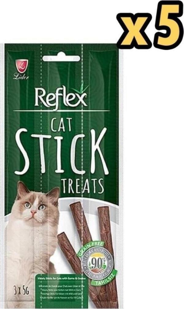 Reflex Av Etli Kedi Ödül Çubuğu 5 Gr X 3 X 5 Adet - Image 1