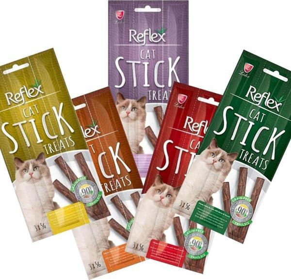 Reflex Kedi Ödül Çubuğu 5 Gr 3 Adet (5 Ayrı Çeşit) - Image 1