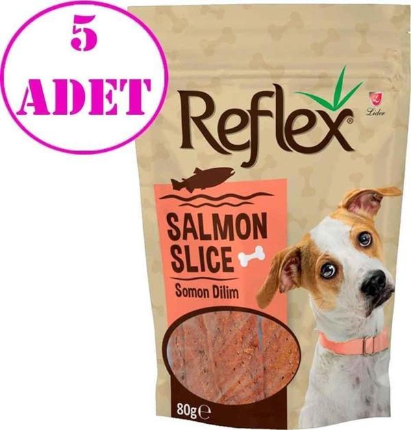 Reflex Köpek Ödülü Somon Etli Dilim 80 Gr 5 Ad - Image 1