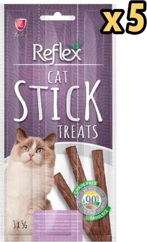 Reflex Kümes Hayvanlı Kedi Ödül Çubuğu 5 Gr X 3 X 5 Adet - Image 1