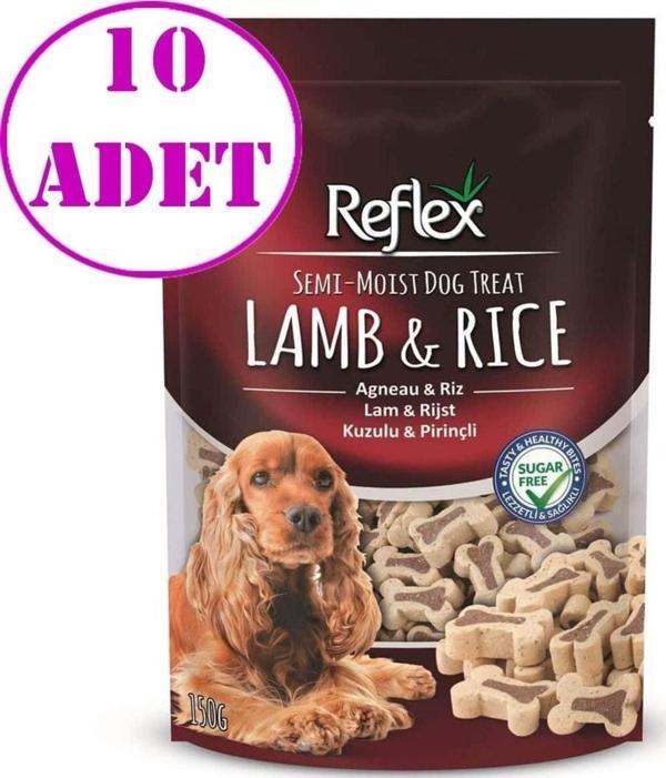 Reflex Kuzulu Ve Pirinçli Yumuşak Köpek Ödülü 150Gr 10 Ad - Image 1