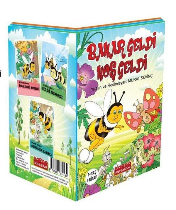 Bahar Geldi Hoş Geldi Bal Arısı Vızdık Serisi Seti - 3 Kitap Takım 7+ Yaş - Bordo Ressam - Image 1