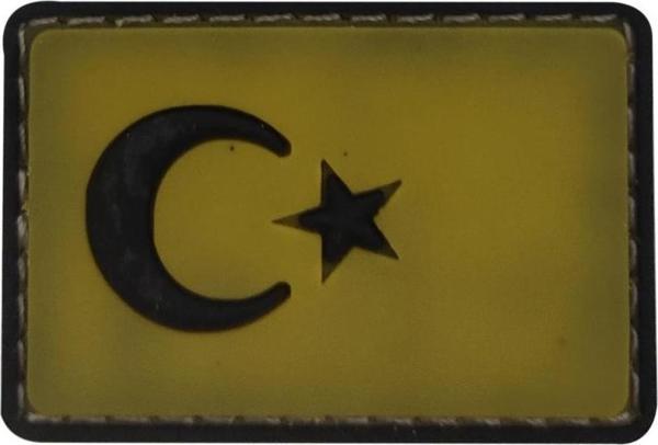 Single Sword BAYRAK Plastik Patch - Peç Küçük Boy 3.5 Cm X 5 Cm - Image 1