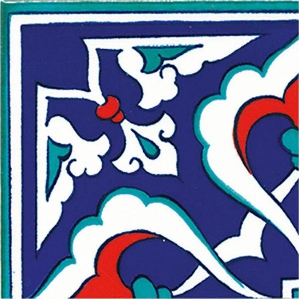 Armada Çini 10x10 Cm Ksk 41 Kütahya Iznik Rumi Çini Bordür Köşe - Image 1