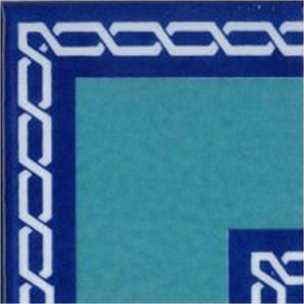 Armada Çini 10x10 Cm Ksk 60 Zincir Desen Modern Çini Bordür Köşe - Image 1