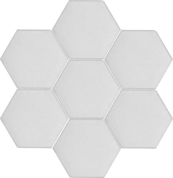 Armada Çini 15x17 Cm Düz Beyaz Altıgen Seramik - Image 1