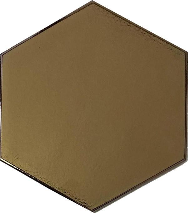 Armada Çini 15x17 Cm Düz Bronz Altıgen Seramik - Image 1