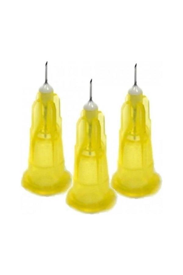 Mezoterapi iğnesi 4 mm steril sarı kısa iğne Ref:81183 30g X 4 mm - 25 Adet - Image 1