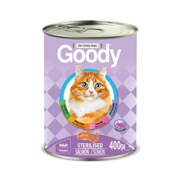 Goody Somonlu Kısırlaştırılmış Kedi Konservesi 6 Adet 400 Gr - Image 1
