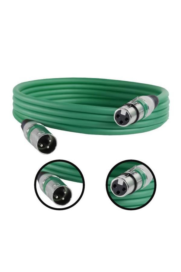 Midex MXL-3M-GR Kaliteli XLR TO XLR 3 mt. Mikrofon Kablosu - Image 1