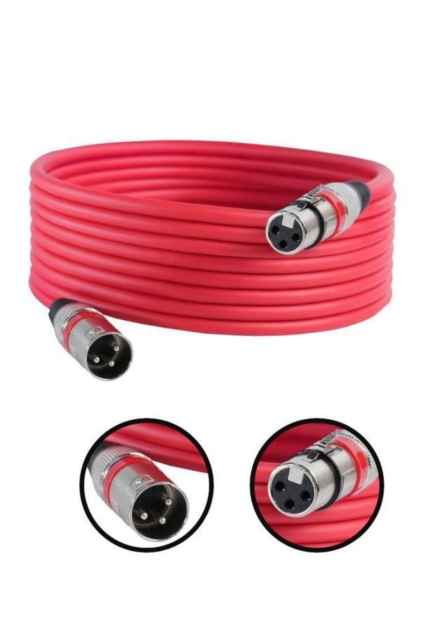 Midex MXL-10M-RD Kaliteli XLR TO XLR 10 mt. Mikrofon Kablosu - Image 1